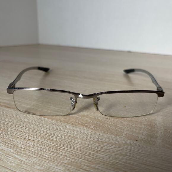 Ray-Ban RB8406 2502 Eyeglasses Carbon Fiber Silver PARTS Only 53-17-140 - Picture 2 of 11